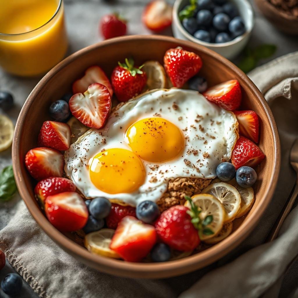 Fruity Eggs Breakfast Bowl